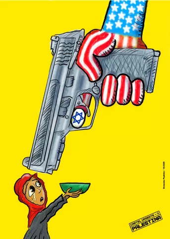 Cartel Urgente X Palestina | Ernesto Padrón | Cuba